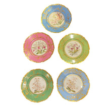 Load image into Gallery viewer, 9" T&amp;V France Limoges PorcelainHand Painted Orchid Series Set of 9 Plates
