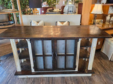 Load image into Gallery viewer, 72.5" L x 28" D x 38" H Reclaimed, Repurposed Kitchen Cottage Island
