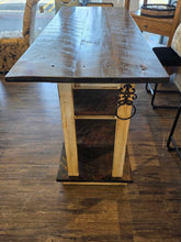 Load image into Gallery viewer, 72.5" L x 28" D x 38" H Reclaimed, Repurposed Kitchen Cottage Island
