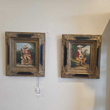 Load image into Gallery viewer, 13.5/8" x17.5/8" Set of 2 Mckay Reproduction "Singerie" Art or Monkey Art
