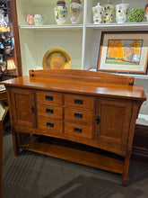 Load image into Gallery viewer, 62" L x 47" H x 20" D Rivers' Edge Furniture Co. Mission Style Buffet
