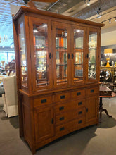 Load image into Gallery viewer, 64" L x 84" H x 18" D Rivers' Edge Furniture Co. Mission Style China Cabinet
