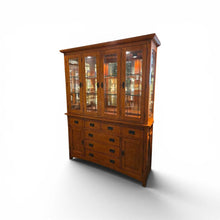 Load image into Gallery viewer, 64" L x 84" H x 18" D Rivers' Edge Furniture Co. Mission Style China Cabinet
