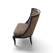 Load image into Gallery viewer, 25.5" W x 38.5" ETHAN ALLEN Empire Style Upholstered Chair
