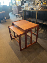 Load image into Gallery viewer, 22.75"L x 15.5"D x 20"H Arne Hovmand-Olsen Vintage Danish MCM Teak Nesting Tables

