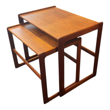 Load image into Gallery viewer, 22.75"L x 15.5"D x 20"H Arne Hovmand-Olsen Vintage Danish MCM Teak Nesting Tables
