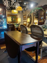 Load image into Gallery viewer, 54"L x 19"D x 28.5"H Antique 18th Century Mahogany Drop Leaf Table Imperfect
