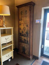 Load image into Gallery viewer, 85"H x 29.75"W x 10"D Hooker Seven Seas "Into the Garden" Cabinet w/ Shelving
