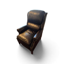Load image into Gallery viewer, 35" W x 36" H Bradington Leather Recliner w/ Nail head Trim
