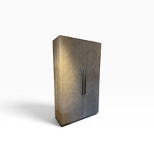 Load image into Gallery viewer, 81"H x 46"W x 20"D Restoration Hardware Herringbone Cabinet
