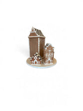 Load image into Gallery viewer, 12" MacKenzie Childs Gingerbread House Ceramic Cookie Jar
