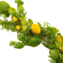 Load image into Gallery viewer, Artificial Sunny Yellow Citrus Lemon Garland - 5 foot long
