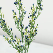 Load image into Gallery viewer, 28" Artificial Queen's Delight Floral Spray - Select Color: Blue
