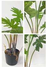 Load image into Gallery viewer, 28"High Real touch Artificial Split Leaf Philodendron Plant
