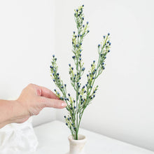 Load image into Gallery viewer, 28" Artificial Queen's Delight Floral Spray - Select Color: Blue

