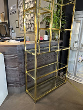 Load image into Gallery viewer, 90&quot;H x 39.5&quot;W x 13.5&quot;D 7 Pc &#39;Golden&#39; Glass Rack
