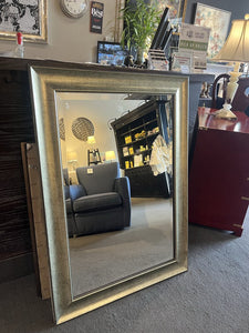 43" x 31" Hortons Components Gold Framed Beveled Mirror