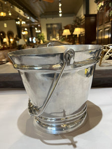 8" Pottery Bran Silver Ice Bucket