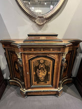 Load image into Gallery viewer, 59&quot;L x 48&quot;H x 17.5&quot;D Antique Marquetry Inlaid Credenza
