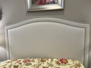 67" W x 61.5" H ETHAN ALLEN Queen Nail Head Bed