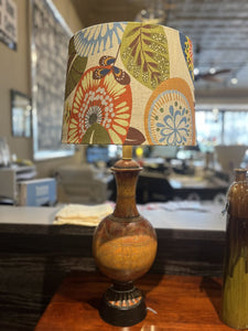 35"H Uttermost "Sunset" Table Lamp w/ Floral Shade
