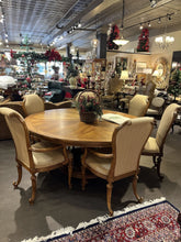 Load image into Gallery viewer, 71&quot;Dia x 29.5&quot;H Century Round Pedestal Dining Table w/ 6 Chairs
