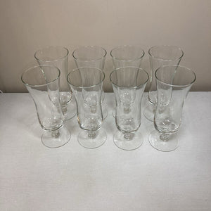 Set of 8 Vintage Glastonbury Lotus Parfait Glasses
