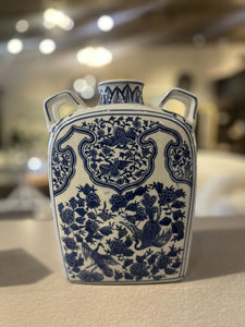 10" Oriental Blue & White Vase