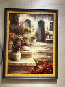 45.5" x 35.5" "Courtyard Steps" Giclee