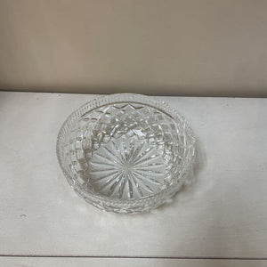 8" Vintage Waterford Crystal Diamond Faceted Bowl