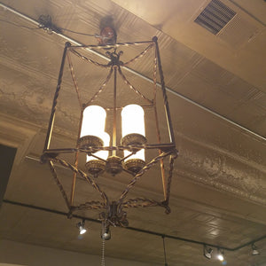 Rustic Bird Cage Candlelight Chandelier